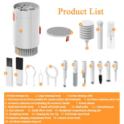 Multifunctional 20 in 1 Cleaning Tool and Portable Storage Cleaning Kit Keyboard Cleaner Kit Laptop Cleaner Brush