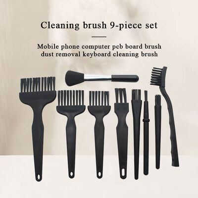 Small Portable Plastic Handle Nylon Anti Static Bristle Brushes Computer Keyboard Safe Cleaning Brush Kit Tools