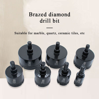 Dia 6-60mm  Golden Brazed Diamond Drill Bit Hole Saw Drilling Bit for Granite Marble Ceramic Tile Glass