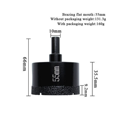 Dia 6-60mm  Golden Brazed Diamond Drill Bit Hole Saw Drilling Bit for Granite Marble Ceramic Tile Glass