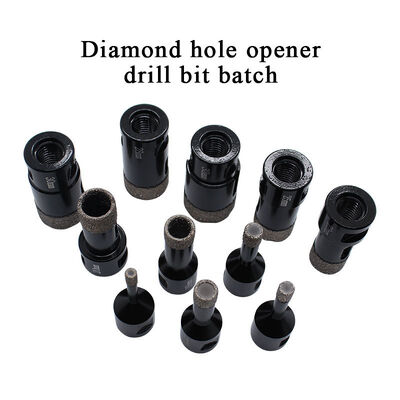 M14 6-55MM Vacuum Brazed Diamond Hole Saw Drill Bit for Porcelain Tile Marble Granite, Dry/Wet Core Bit for Angle Grinder
