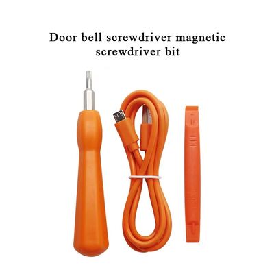 Household Dual-purpose T6 and TH15 Double-end Bit Torx Head Interchangeable Screwdriver for Ring Doorbell Repairing
