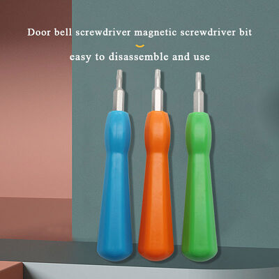 Household Durable Exchangeable Portable Double End Bit T6 T15H Torx Ring Doorbell Magnetic Screwdriver Door Bell for Repair