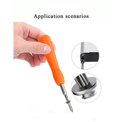 Household Durable Exchangeable Portable Double End Bit T6 T15H Torx Ring Doorbell Magnetic Screwdriver Door Bell for Repair
