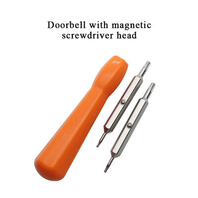 Doorbell Magnetic Screwdriver With 2Pcs Precision Double Head T6 T15 Torx Bit for Battery Change Fit Ring Doorbell Repair