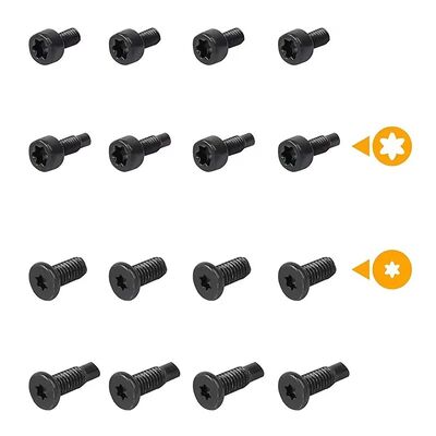 Suitable for Screwdriver Spare Replacement Security Screws for Ring Video Doorbell Head T6 T15 Long Short Screws